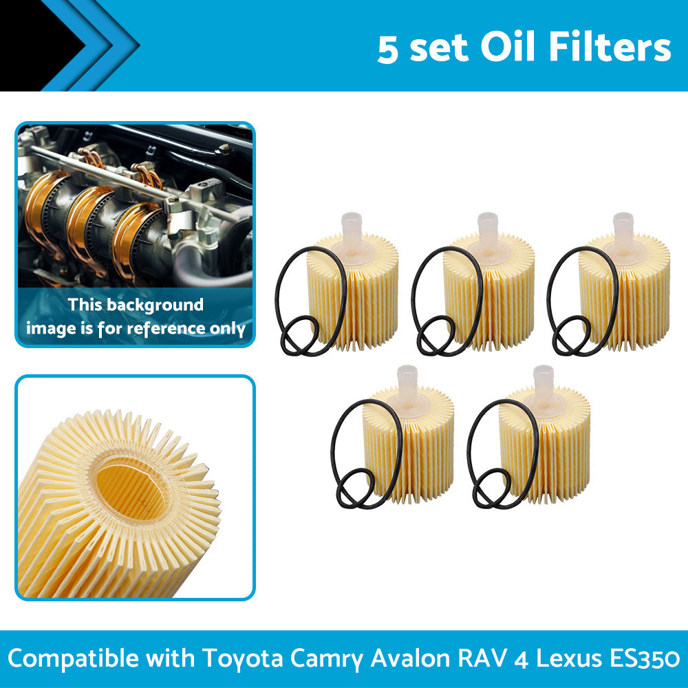 {{ 5PCS Oil Filter 04152-YZZA1 Suitable For Toyota Camry Kluger RAV 4 Lexus IS300h }} - Buy Car Parts Online at {{ Kaka Auto Parts }}.
