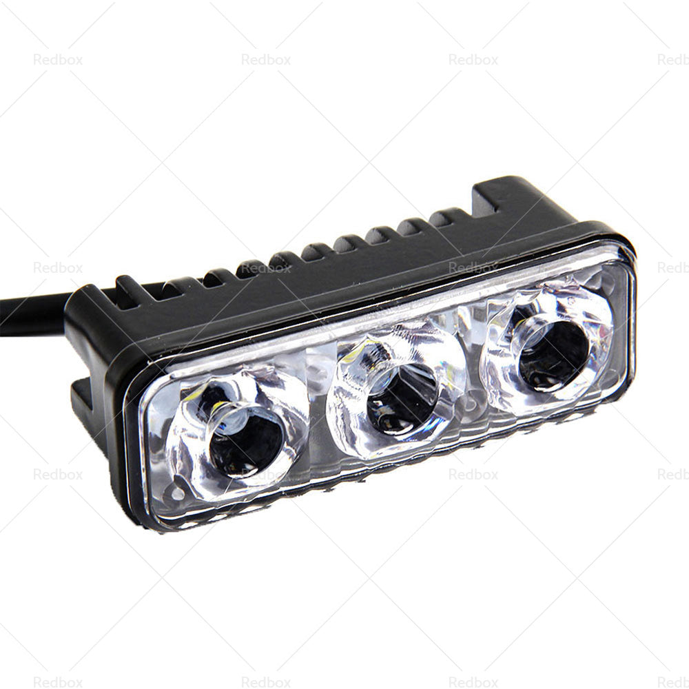 {{ 2X Super Bright 3 LED Daylight Running Lights Daytime Driving Light DRL White }} - Buy Car Parts Online at {{ Kaka Auto Parts }}.