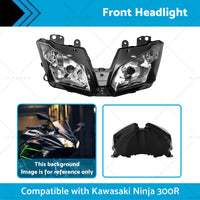{{ Front Headlight Headlamp Assembly Suitable for Kawasaki Ninja 300R 2013-2018 }} - Buy Car Parts Online at {{ Kaka Auto Parts }}.