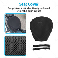 {{ Universal Motorcycle Mesh Seat Cover Black Cloth Protector Suitable for Models }} - Buy Car Parts Online at {{ Kaka Auto Parts }}.