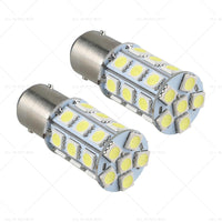 {{ 2x 12V BA15D LED White 27 SMD 5050 For Caravan Car Auto Indicator Signal Light }} - Buy Car Parts Online at {{ Kaka Auto Parts }}.