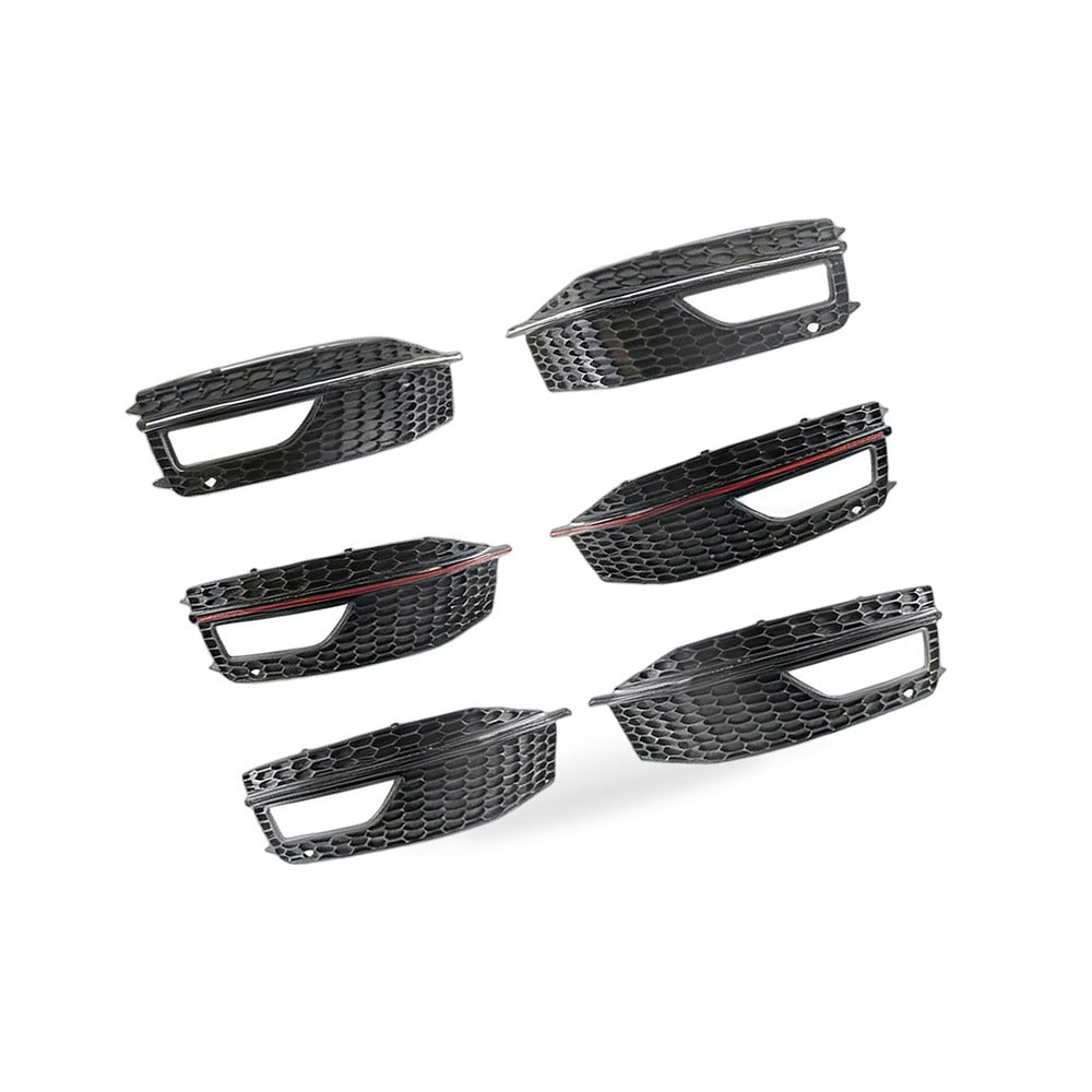 Fog Light Frame Grille Suitable for Audi A4 13-16 Left Chrome 8K0807681L - BD2