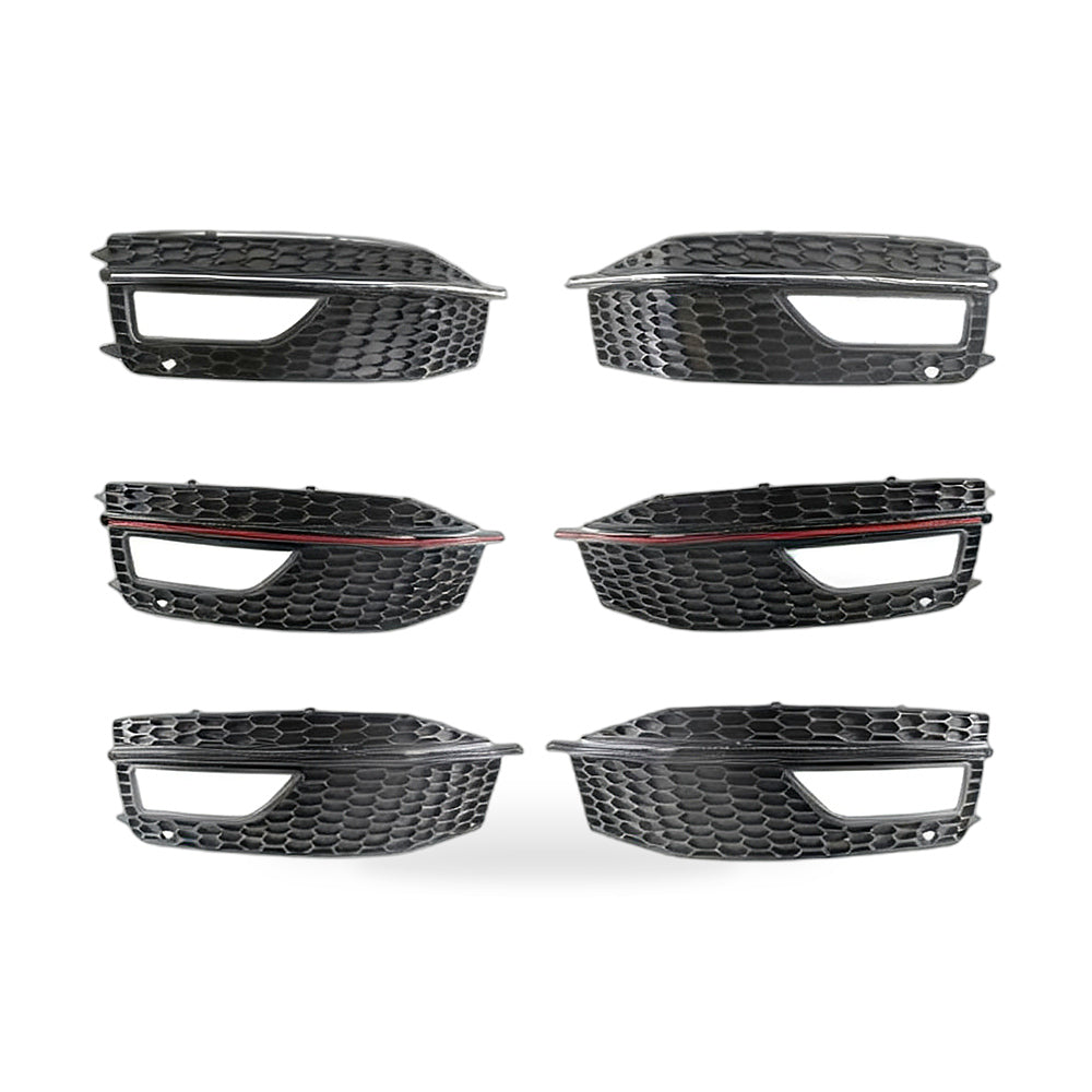 Fog Light Frame Grille Suitable for Audi A4 13-16 Left Chrome 8K0807681L - ZT2