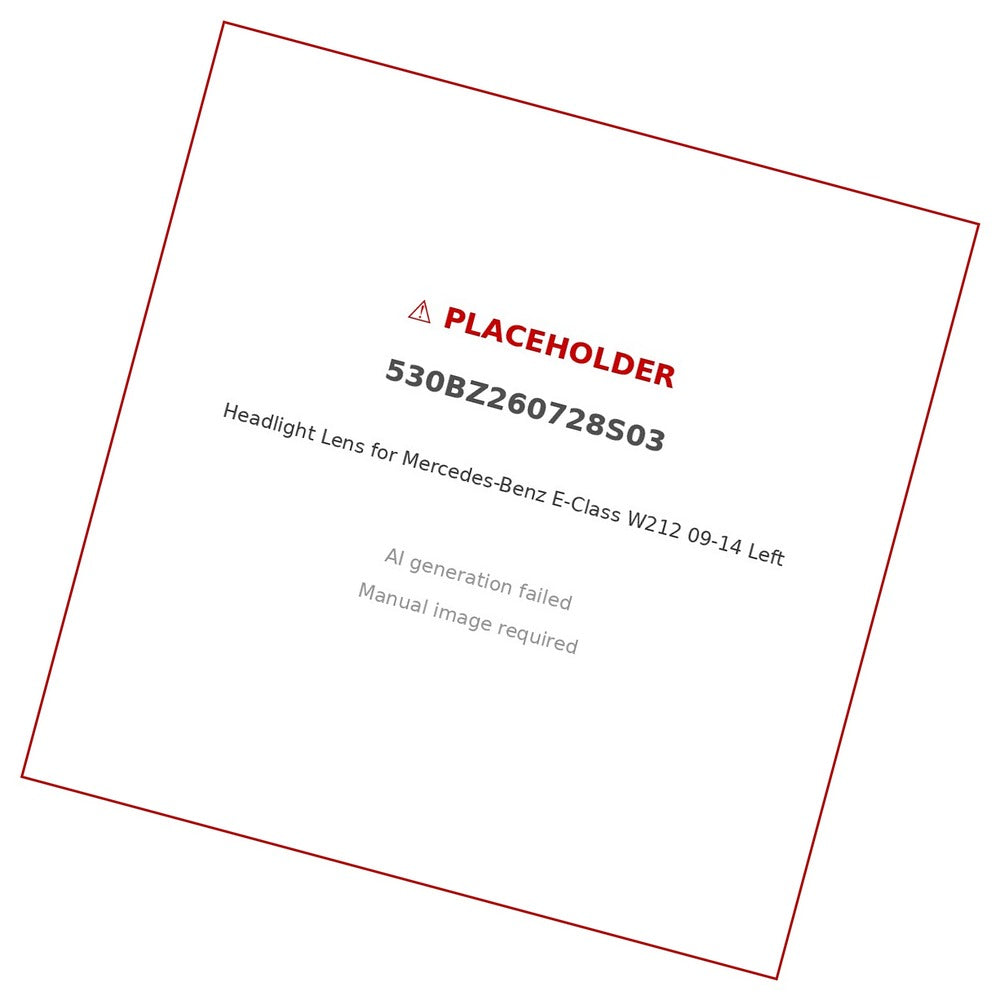 Headlight Lens Left Suitable for Mercedes-Benz E-Class W212 09-14 - BD1