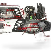 Front Fog Light Assembly Kit Suitable for Honda Civic 2009-2011 Sedan Bumper - XQ1