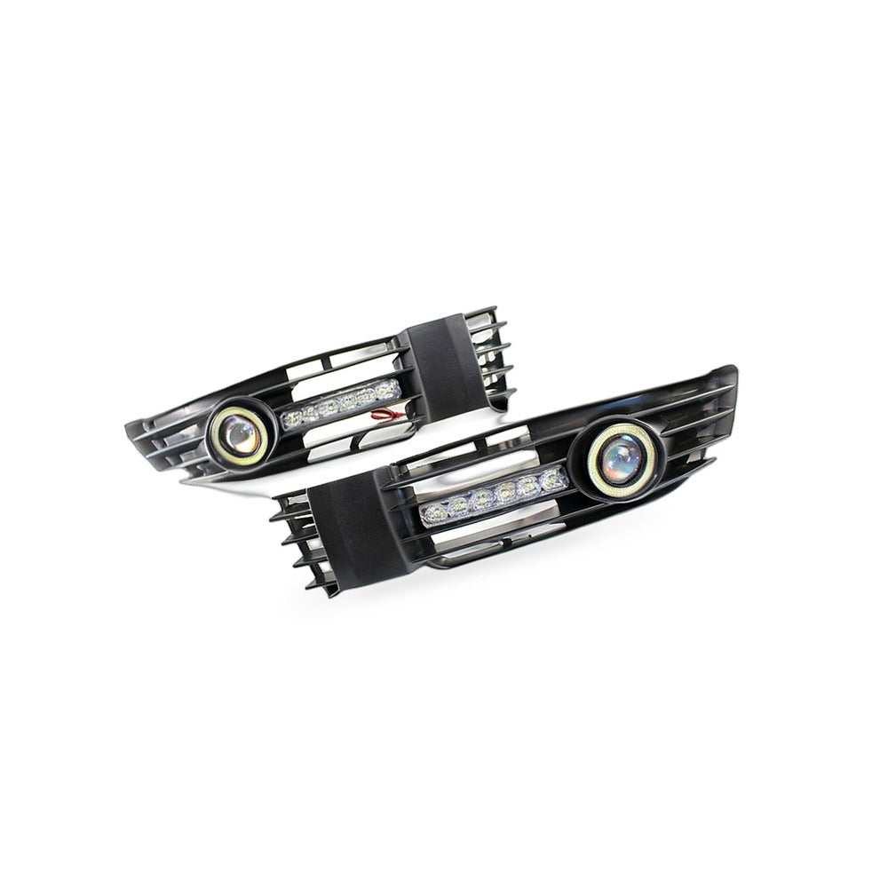 Fog Light Lens DRL Grille Kit Frame Suitable for Volkswagen Passat B5.5 - BD4