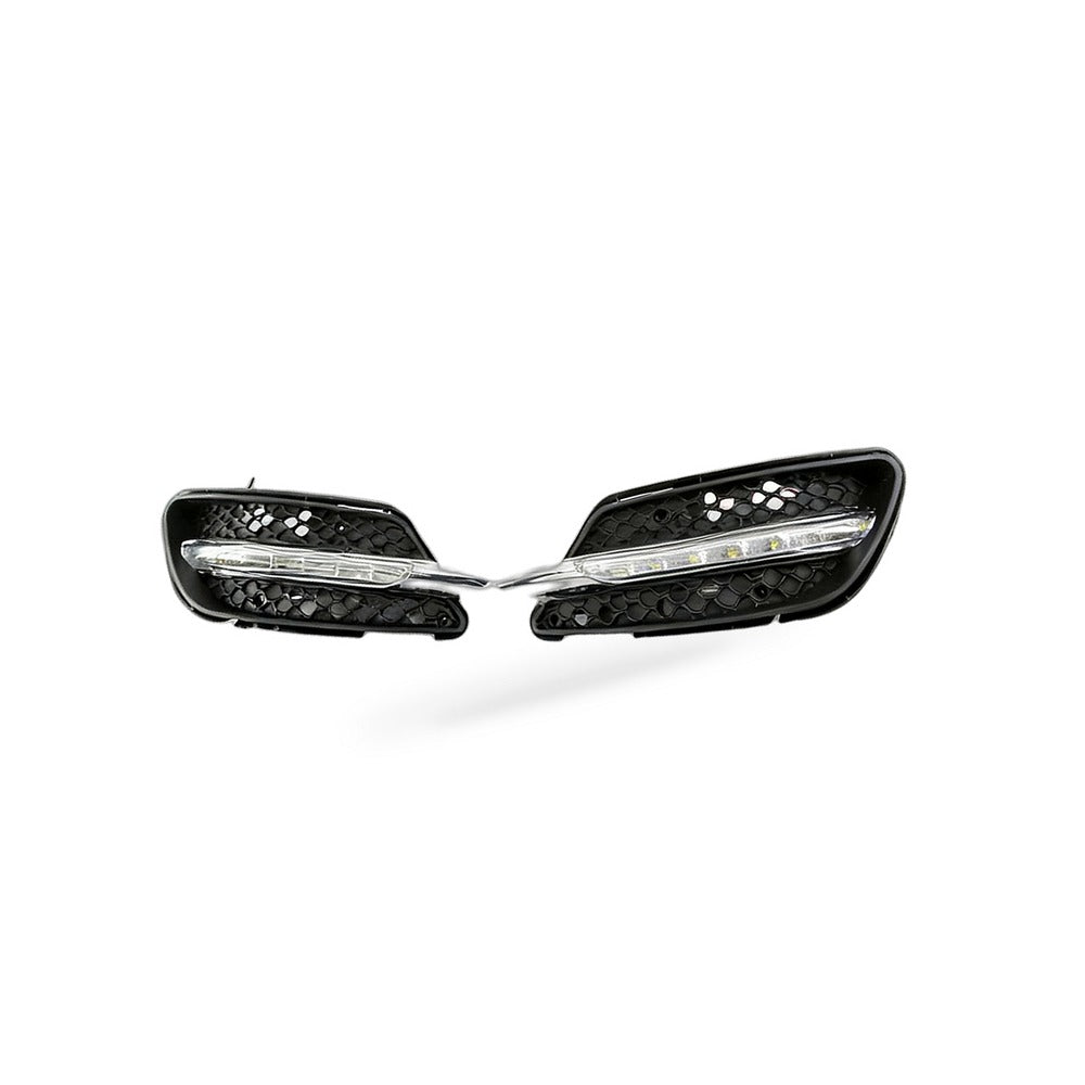 DRL Grille Lower Mesh Fog Light Frame Suitable for Mercedes W204 08-10 Sport - BD2