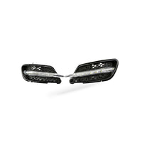 DRL Grille Lower Mesh Fog Light Frame Suitable for Mercedes W204 08-10 Sport - BD2