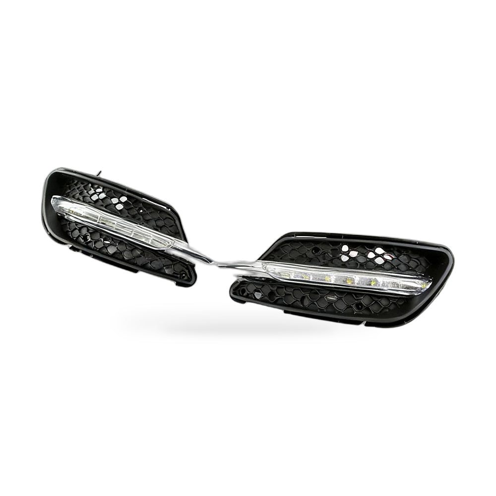 DRL Grille Lower Mesh Fog Light Frame Suitable for Mercedes W204 08-10 Sport - ZT2