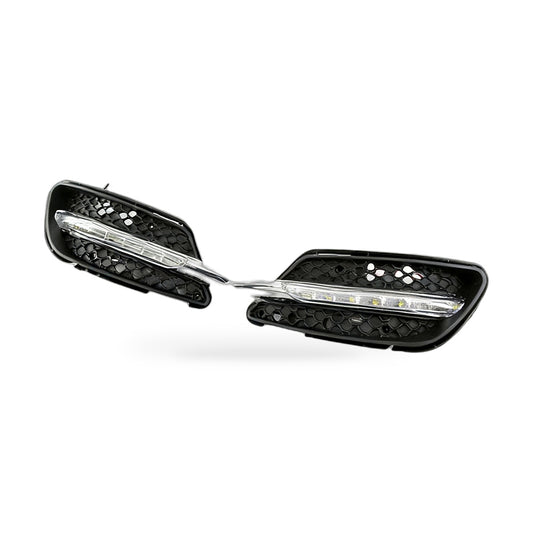 DRL Grille Lower Mesh Fog Light Frame Suitable for Mercedes W204 08-10 Sport - ZT2
