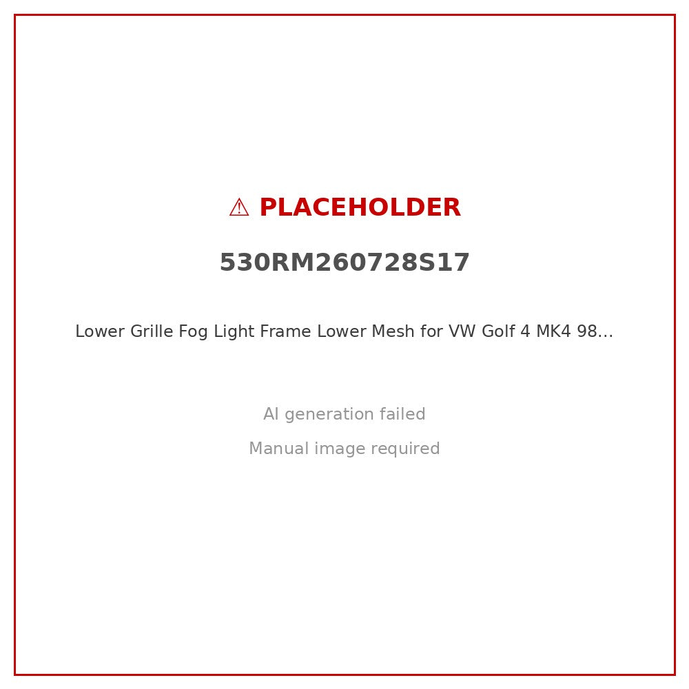 Lower Grille Fog Light Frame Lower Mesh for VW Golf 4 MK4 98-04 Left 1J0853665 - ZT2