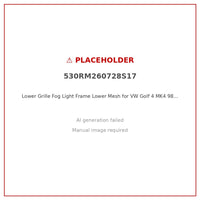 Lower Grille Fog Light Frame Lower Mesh for VW Golf 4 MK4 98-04 Left 1J0853665 - ZT2