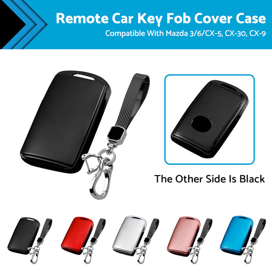 {{ Remote Car Key Fob Cover Case Shell Keychain Suitable For Mazda 3/6/CX-5, CX-30, CX-9 }} - Buy Car Parts Online at {{ Kaka Auto Parts }}.