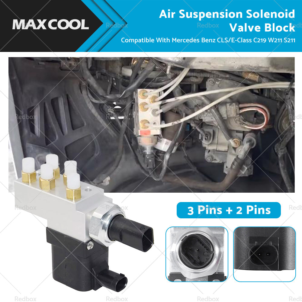 {{ Air Suspension Valve Block Suitable For Mercedes Benz CLS E-Class C219 W211 S211 }} - Buy Car Parts Online at {{ Kaka Auto Parts }}.