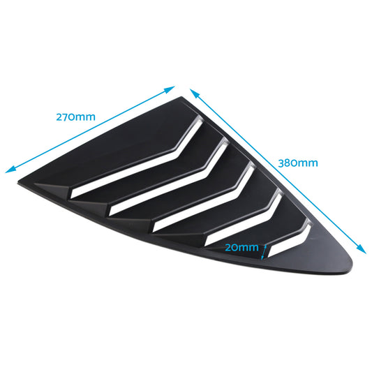 2xCar Rear Side Window Louvers Cover Suitable For Toyota 86/Subaru BRZ 2013-2019