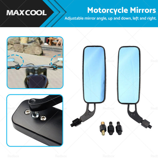 {{ 2x 8 10mm Motorcycle Mirrors Suitable For Chopper Cruiser Bobber Cafe Racer }} - Buy Car Parts Online at {{ Kaka Auto Parts }}.