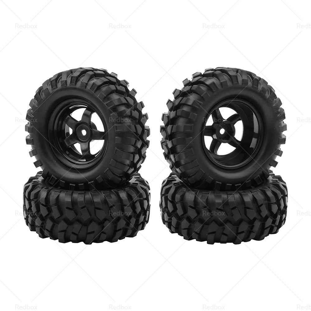 {{ Wheels Rims Rubber Tires 12mm Hex Suitable For 1 or 10 Off-Road RC Rock Buggy Truck }} - Buy Car Parts Online at {{ Kaka Auto Parts }}.