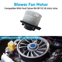 HVAC Blower Fan Motor Dashboard Suitable For Ford Falcon BA BF FG 6Cyl V8 02-14