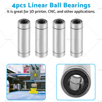 {{ 4PCS LM8UU Extra Long Linear Ball Bearings 8mm Bore Dia 15mm OD 45mm Length }} - Buy Car Parts Online at {{ Kaka Auto Parts }}.