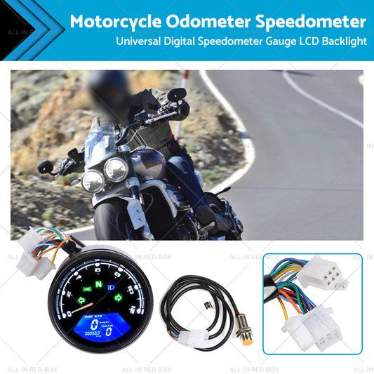 {{ Universal Digital Motorcycle Odometer Speedometer Tachometer Gauge LCD Backlight }} - Buy Car Parts Online at {{ Kaka Auto Parts }}.
