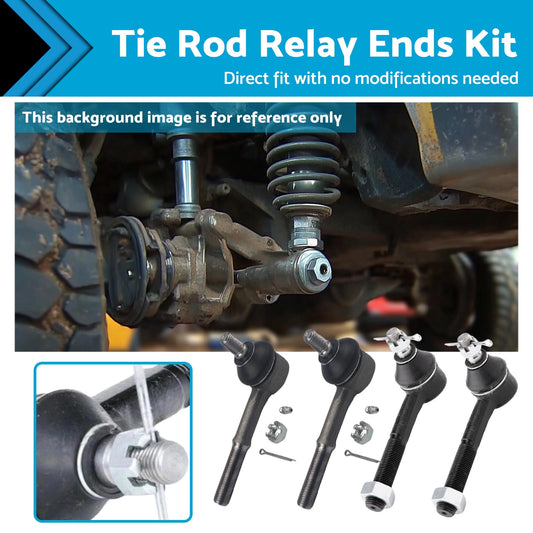 Tie Rod Relay End Kit Suitable For Navara Pathfinder Terrano II D21 R50 WD21 4X4