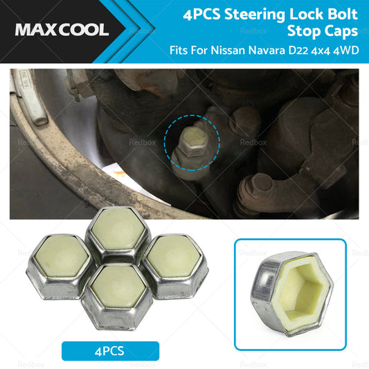 {{ Set of 4 Steering Lock Stop Bolt Cap Caps Nuts Fit For Nissan Navara D22 4x4 4WD }} - Buy Car Parts Online at {{ Kaka Auto Parts }}.