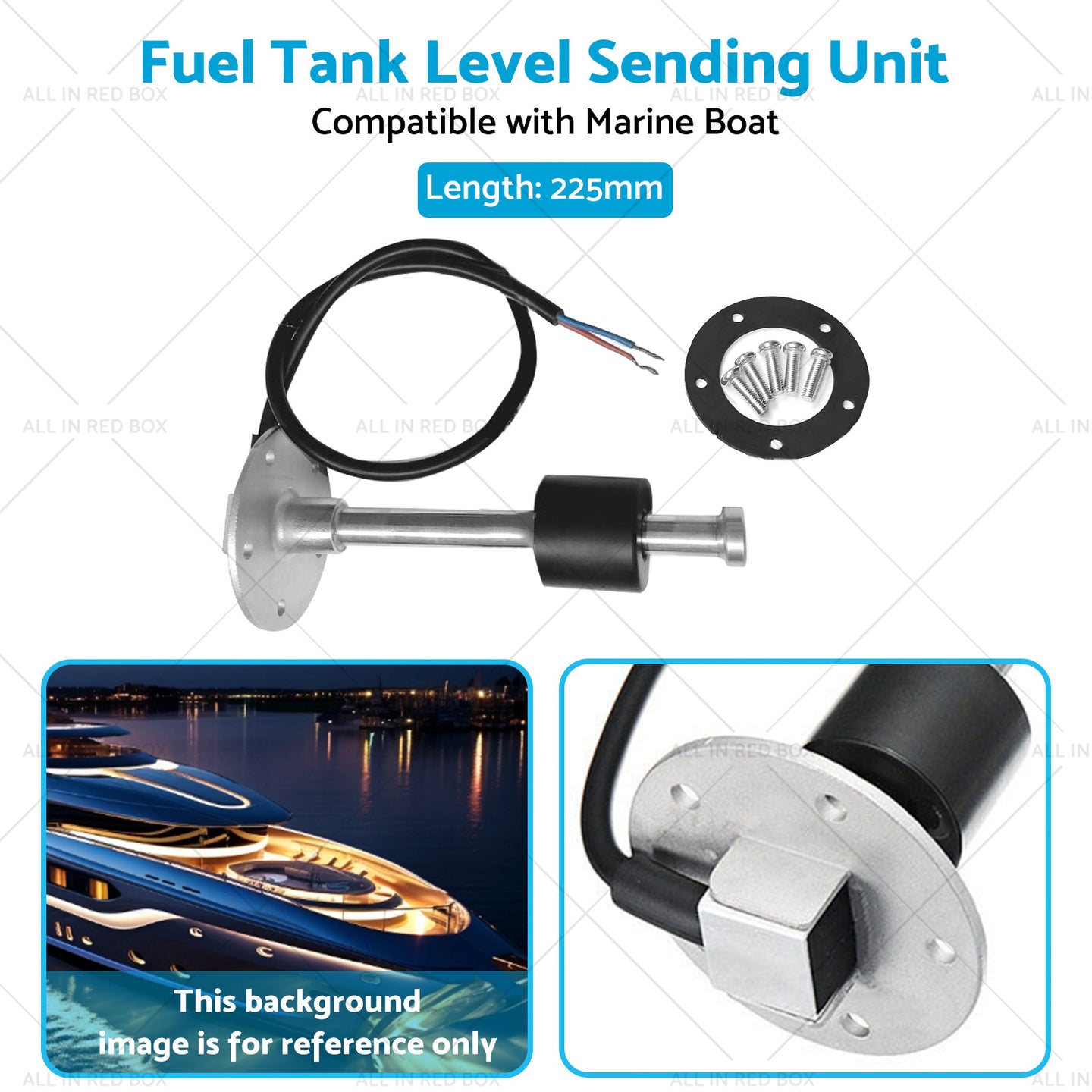 {{ 225mm Marine Boat Water Sender Fuel Tank Level Sending Unit Sensor 240-33ohm }} - Buy Car Parts Online at {{ Kaka Auto Parts }}.