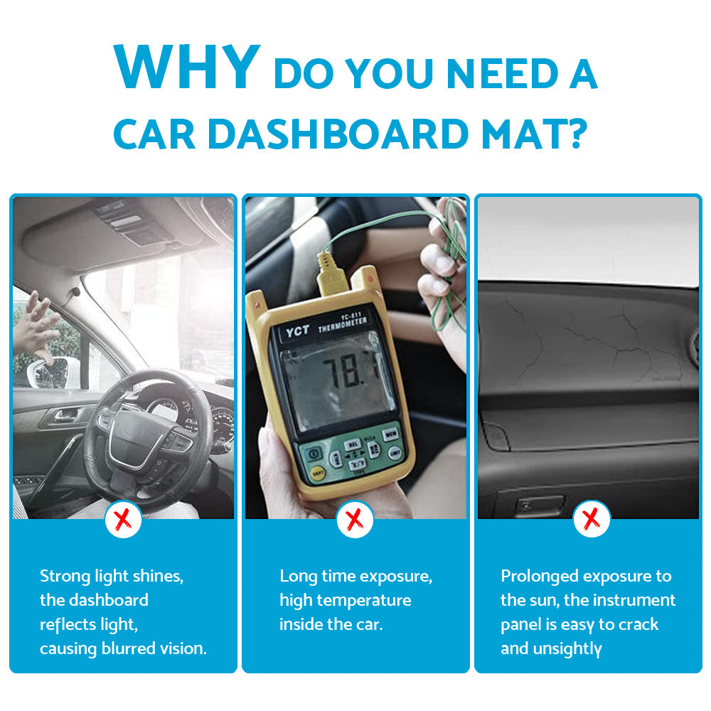 Non-Slip Dash Mat Suitable For Ford Escape ZG SUV 2016-2019 Dashboard Cover