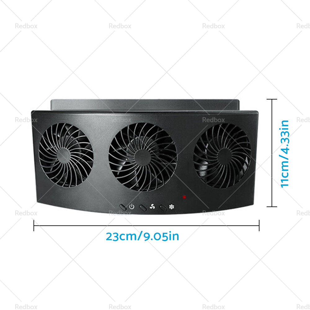 {{ Car Exhaust Window Fan Cooler Air Vent Cooling Fans Ventilator 3Heads Adjustable }} - Buy Car Parts Online at {{ Kaka Auto Parts }}.