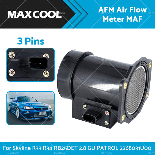 {{ 2268031U00 AFM Air Flow Meter MAF Fits for Skyline R33 R34 RB25DET 2. 8 GU PATROL }} - Buy Car Parts Online at {{ Kaka Auto Parts }}.