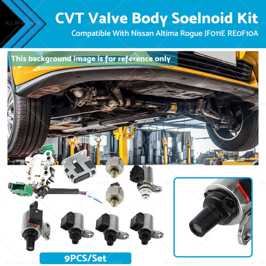 {{ 9PCS CVT Valve Body Soelnoid Kit JF011E RE0F10A Suitable For Nissan Altima Rogue }} - Buy Car Parts Online at {{ Kaka Auto Parts }}.