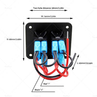 {{ 2 Gang Blue LED Light Rocker Switch Panel Dual LED Boat Car Waterproof }} - Buy Car Parts Online at {{ Kaka Auto Parts }}.