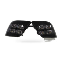 LED DRL Fog Light Frame Suitable for Toyota Hilux Revo 2015-2017 4-Eye White - ZT2