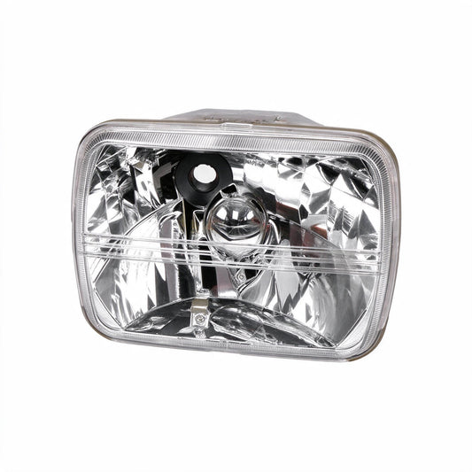 7x5 inch Square LED Headlight Assembly H4 Suitable for Jeep Wrangler Cherokee XJ
