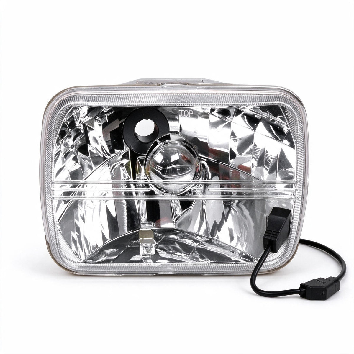 7x5 inch Square LED Headlight Assembly H4 Suitable for Jeep Wrangler Cherokee XJ - ZT2