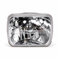 7 Inch Square Headlight Diamond Look Plastic Lens Set Suitable for Jeep Wrangler - ZT2