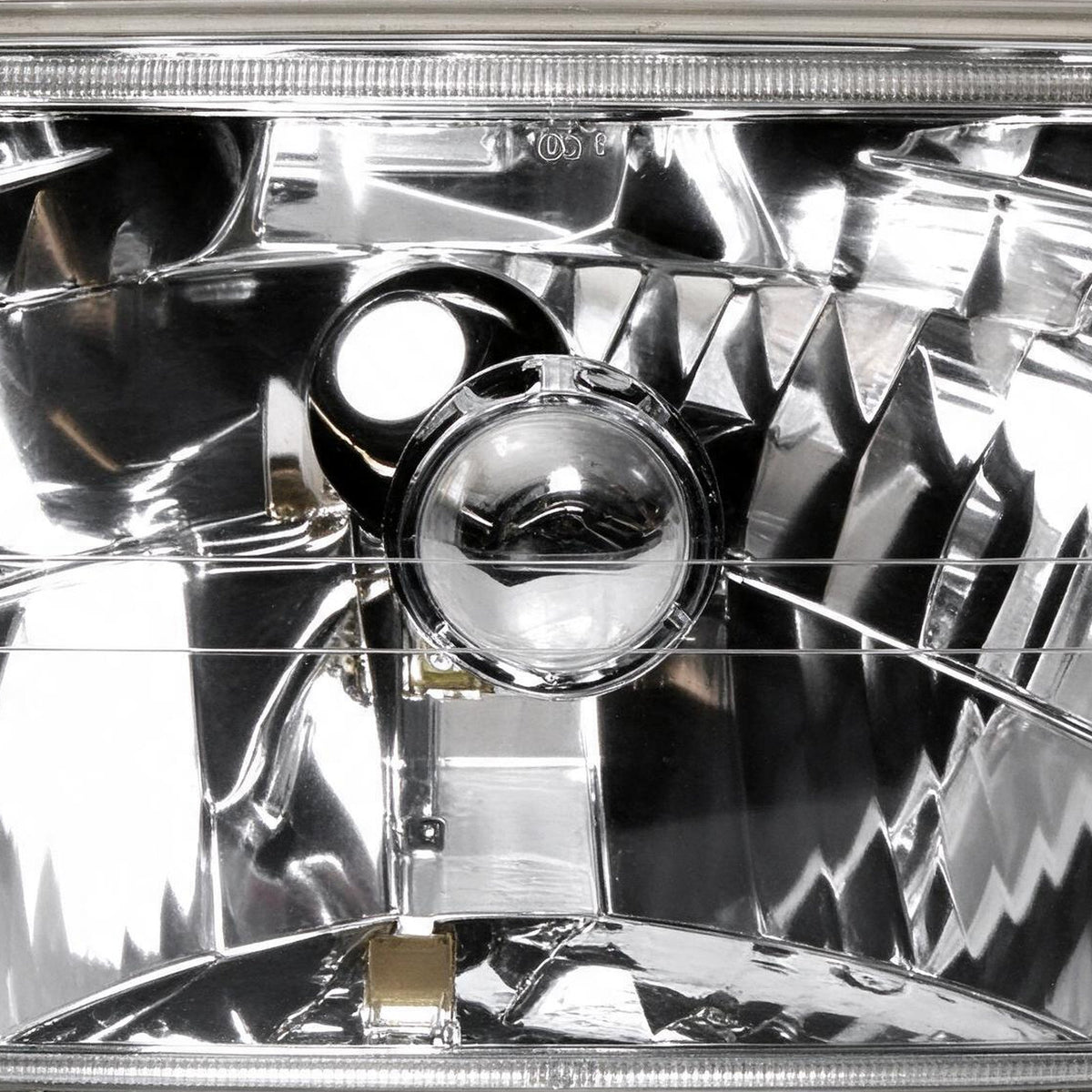 7x5 Inch Square LED Headlight Assembly Glass Lens Suitable for Jeep Wrangler CJ - XQ1