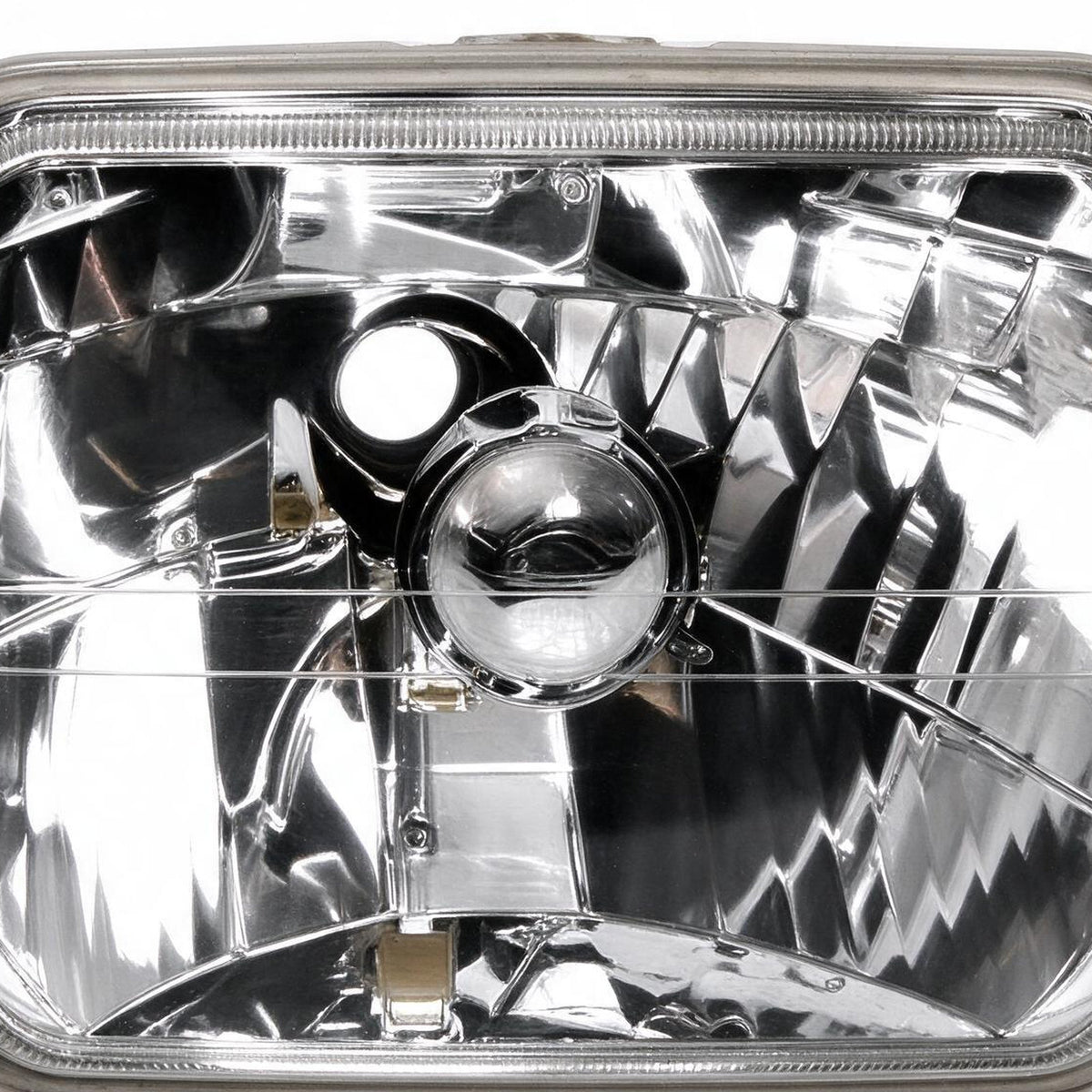 7x5 Inch Square Head Light Glass Lens Set Suitable for Jeep CJ5 CJ7 Wrangler - XQ1