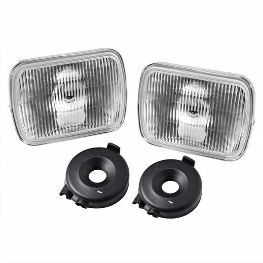 7 Inch Round Semi Sealed Head Light Set Suitable for Chevrolet C10 Ford F-100