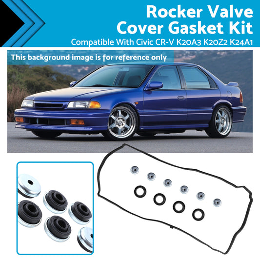 {{ Rocker Valve Cover Gasket Kit Silicone Suitable For Honda Integra DC5 K20A K20Z }} - Buy Car Parts Online at {{ Kaka Auto Parts }}.