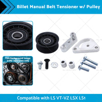 {{ Billet Manual Belt Tensioner w or  Pulley Suitable for 98-06 LS VT-VZ LSX LS1 }} - Buy Car Parts Online at {{ Kaka Auto Parts }}.