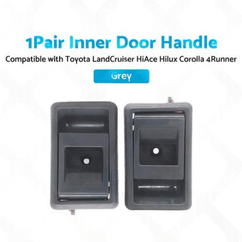 compare product Pair Inner Door Handle Grey Suitable for Toyota Land Cruiser 75 78 79 Series