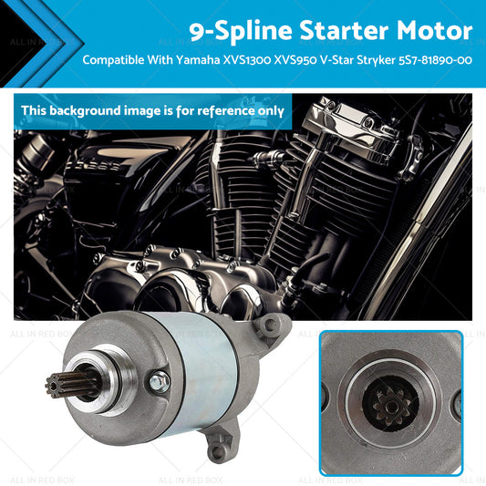 {{ Starter 9-Spline Suitable For Yamaha XVS1300 XVS950 V-Star Stryker 10-17 }} - Buy Car Parts Online at {{ Kaka Auto Parts }}.