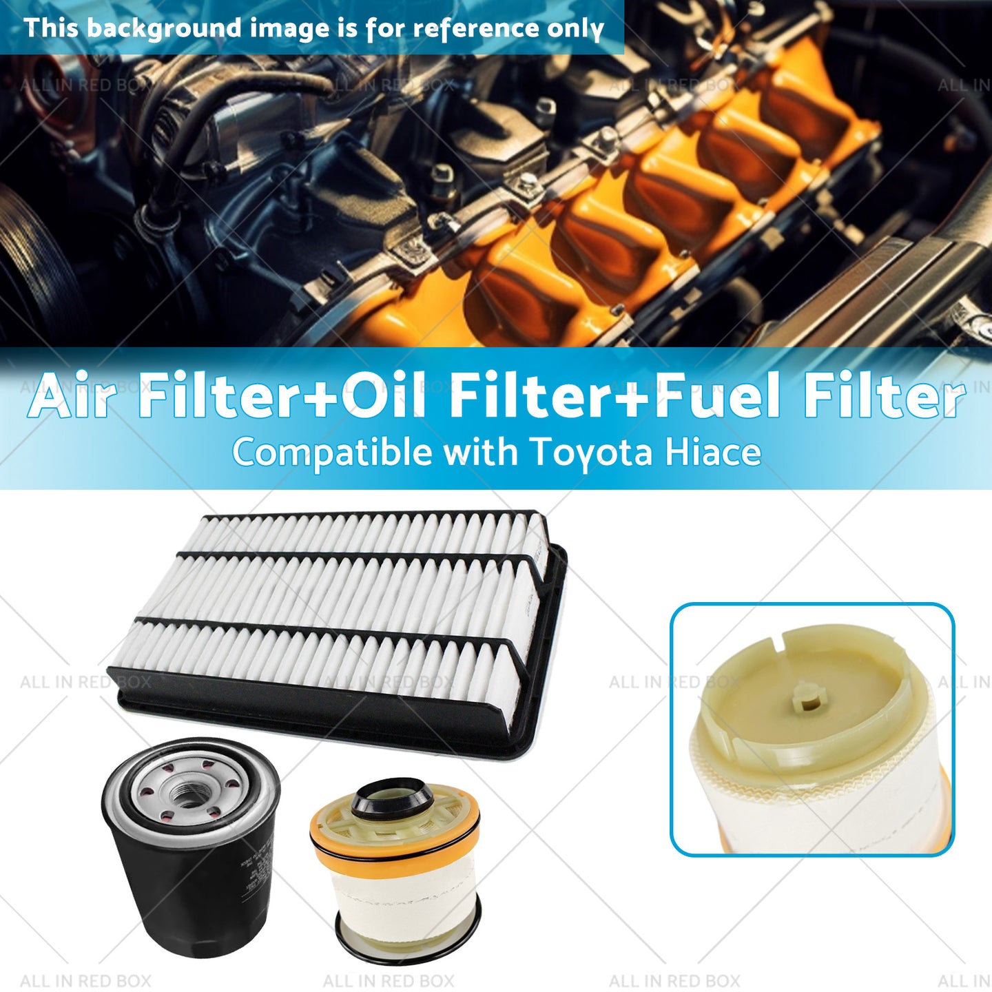 {{ AirOilFuel Filter Kit Suitable for Toyota Hiace 3. 0L Turbo Diesel 3pcs }} - Buy Car Parts Online at {{ Kaka Auto Parts }}.