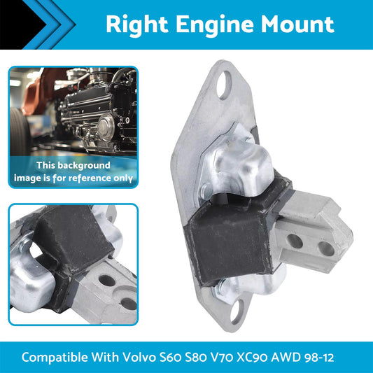 Engine Mount Front Right Suitable For Volvo S60 S80 V70 XC90 2.0L 2.4L AWD 98-12