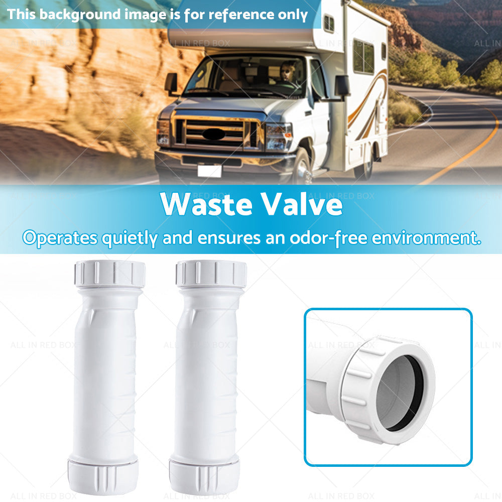 {{ 2Pcs Set Waterless Self Sealing Waste Valve Inline Trap Bath Basin Caravan RV }} - Buy Car Parts Online at {{ Kaka Auto Parts }}.
