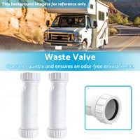 {{ 2Pcs Set Waterless Self Sealing Waste Valve Inline Trap Bath Basin Caravan RV }} - Buy Car Parts Online at {{ Kaka Auto Parts }}.