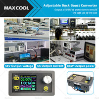 {{ DC 36V 5A 80W Adjustable Regulated Power Supply Buck Boost Converter DC CNC AU }} - Buy Car Parts Online at {{ Kaka Auto Parts }}.