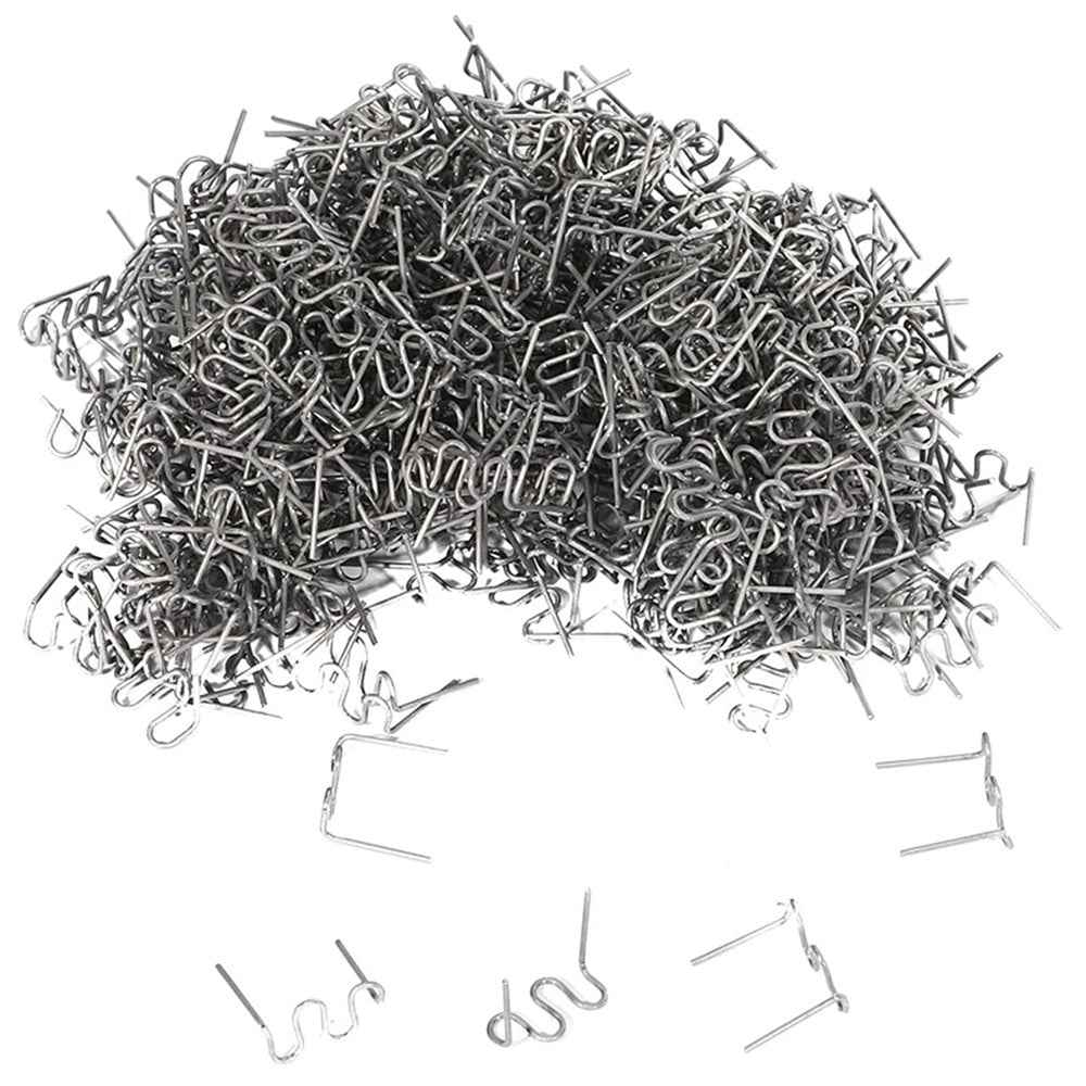 1000PCS Hot Staples Plastic Welding Wave Stapler For Car Bumper Repair Tool Kits