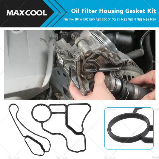 {{ Oil Filter Housing Gasket Kit Fits For BMW E87 E90 F30 E60 X1 X3 Z4 N52 N52N N53 N54 N20 }} - Buy Car Parts Online at {{ Kaka Auto Parts }}.